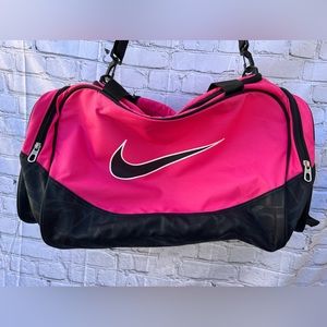 Nike Duffle pink gym bag